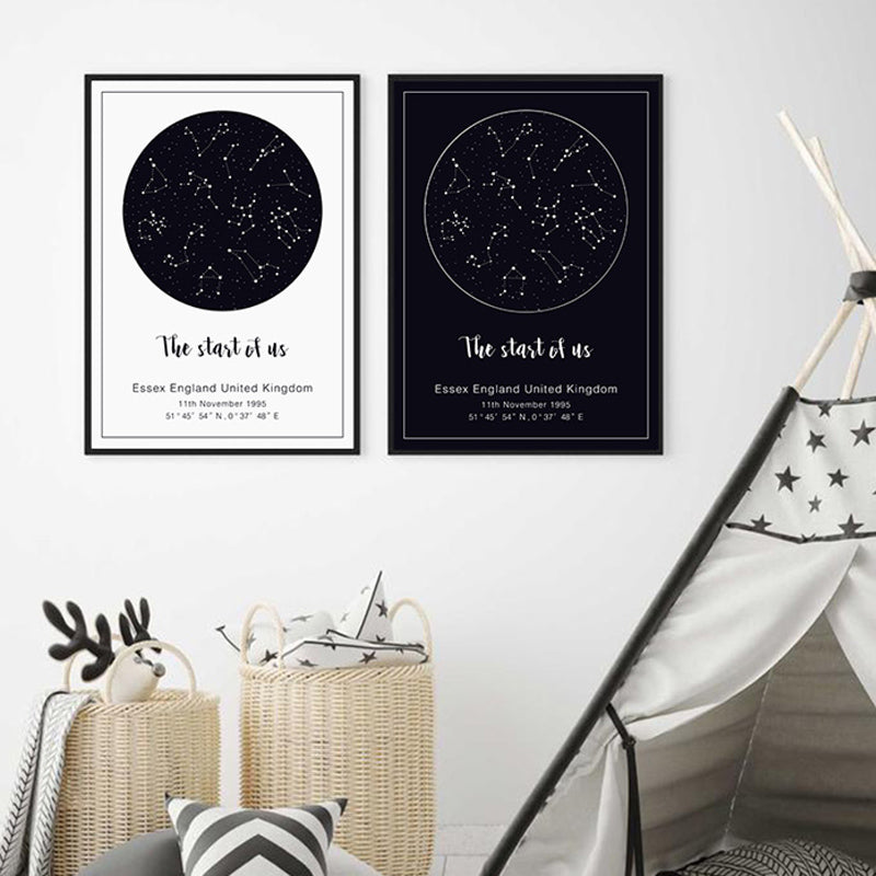 Night Sky - Canvas Wall Art Painting | Bowlift