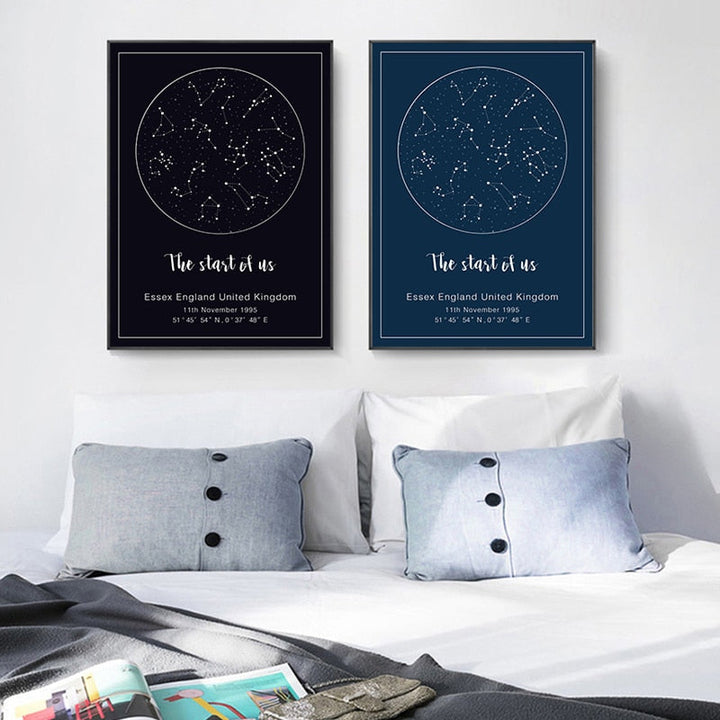 Night Sky - Canvas Wall Art Painting | Bowlift