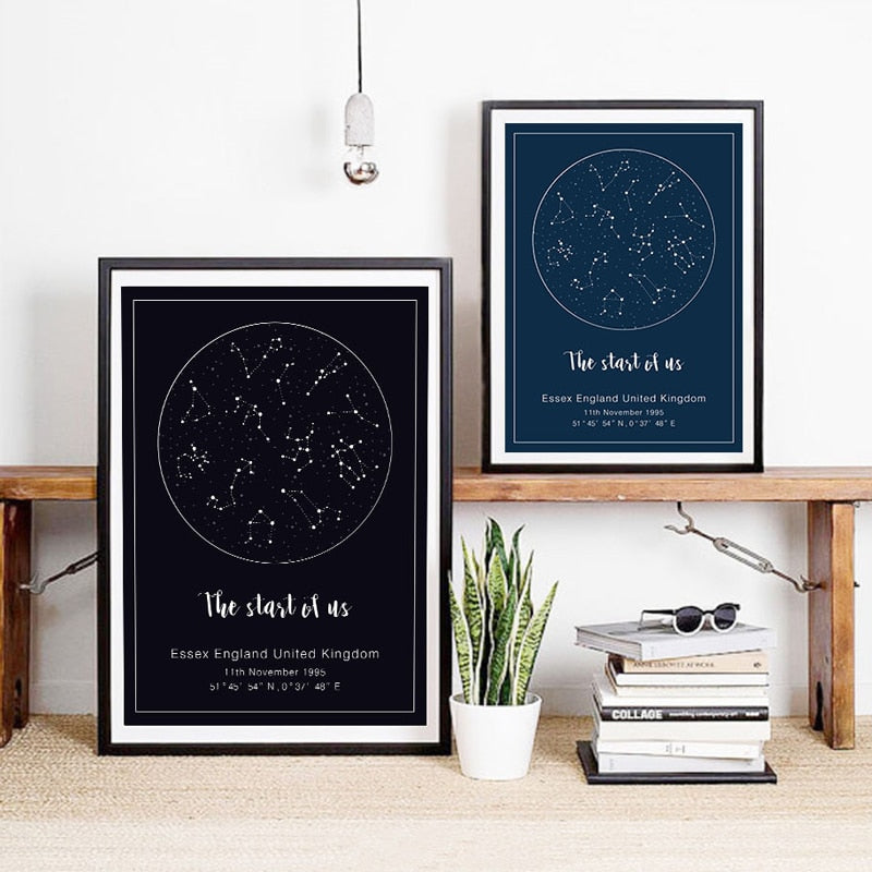 Night Sky - Canvas Wall Art Painting | Bowlift