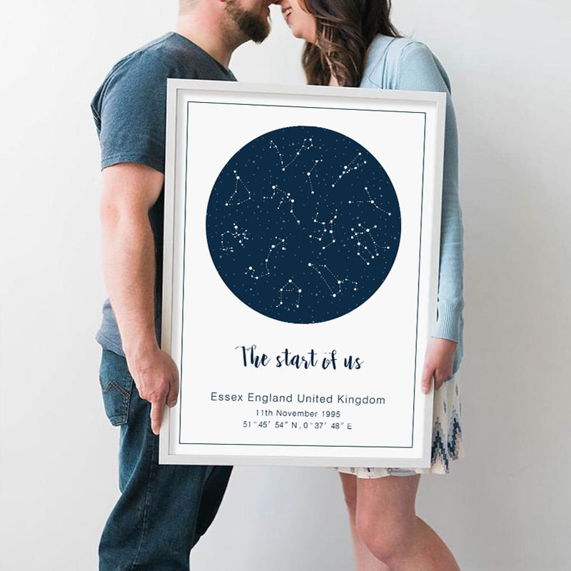 Night Sky - Canvas Wall Art Painting | Bowlift