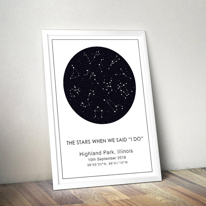 Night Sky - Canvas Wall Art Painting | Bowlift