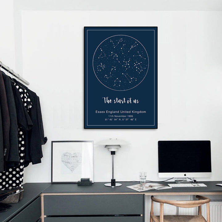 Night Sky - Canvas Wall Art Painting | Bowlift
