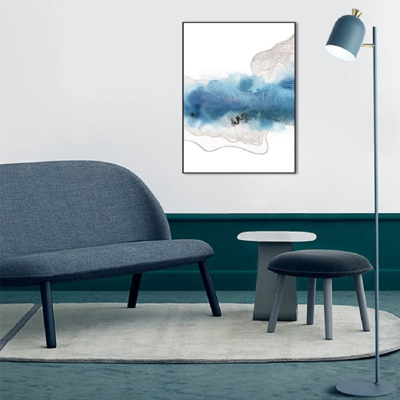Blue Modern Art - Canvas Wall Art Paintings | Bowlift