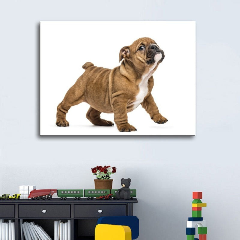 Lovely Modern Pet Dog - Canvas Wall Art Painting | Bowlift