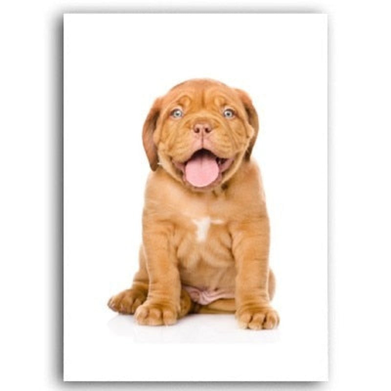 Lovely Modern Pet Dog - Canvas Wall Art Painting | Bowlift