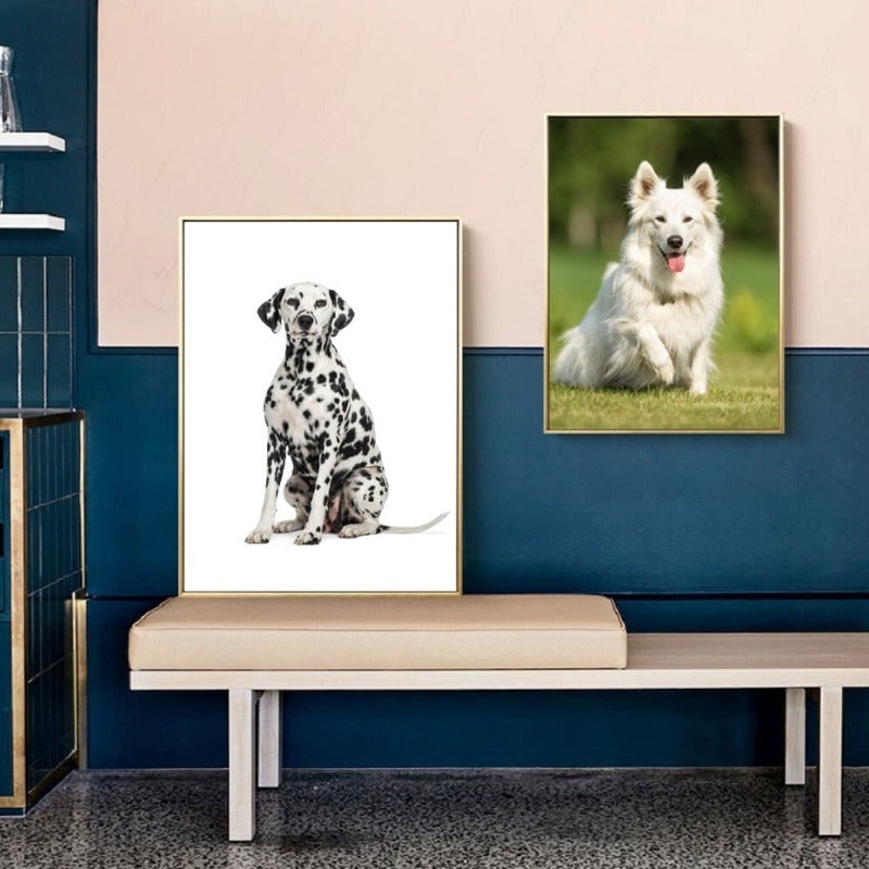Lovely Modern Pet Dog - Canvas Wall Art Painting | Bowlift