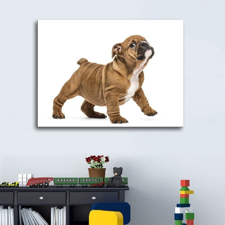 Lovely Modern Pet Dog - Canvas Wall Art Painting | Bowlift