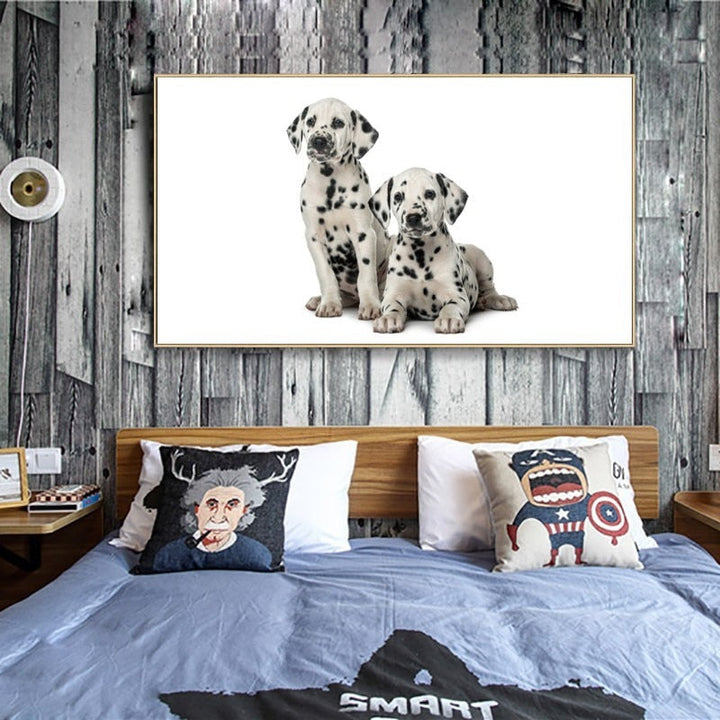 Lovely Modern Pet Dog - Canvas Wall Art Painting | Bowlift