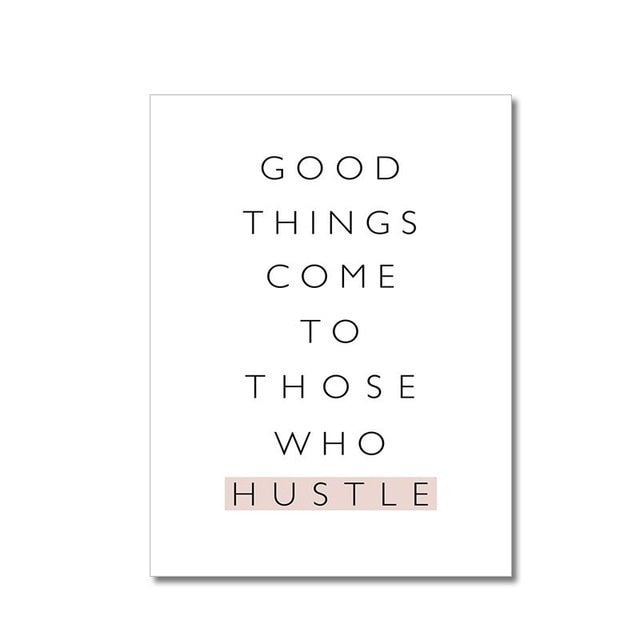 Scandinavia Posters Rose Prints Life Quote Minimalist - Canvas Wall Art Painting | Bowlift