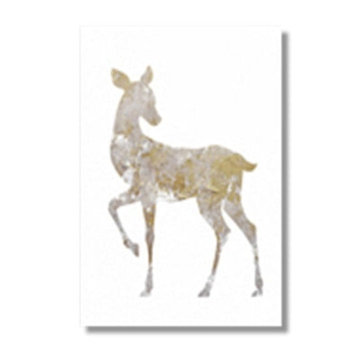 Deer Gallery - Canvas Wall Art Painting | Bowlift