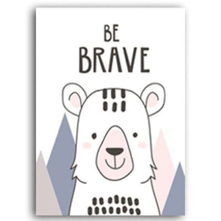 Be Brave Kiddo - Canvas Wall Art Painting | Bowlift