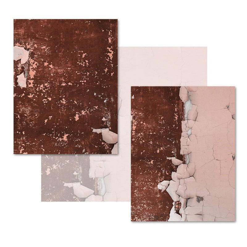 Abstract Rusty Pink Prints - Canvas Wall Art Painting | Bowlift