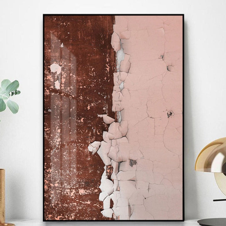 Abstract Rusty Pink Prints - Canvas Wall Art Painting | Bowlift