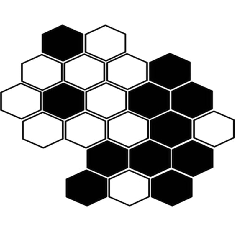 Geometric In Black - Canvas Wall Art Painting | Bowlift
