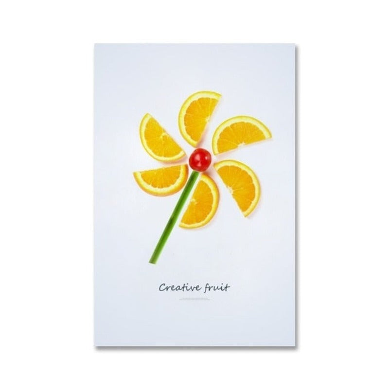 Dancing Cool Fruits - Canvas Wall Art Painting | Bowlift