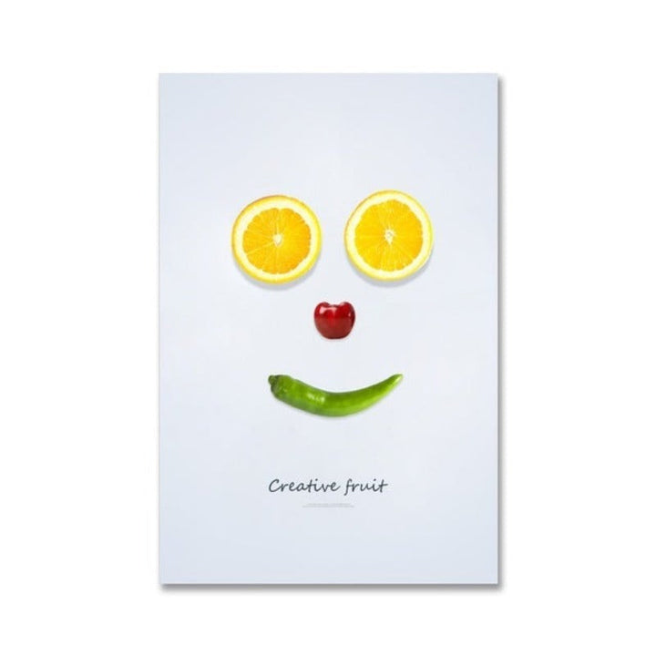 Dancing Cool Fruits - Canvas Wall Art Painting | Bowlift
