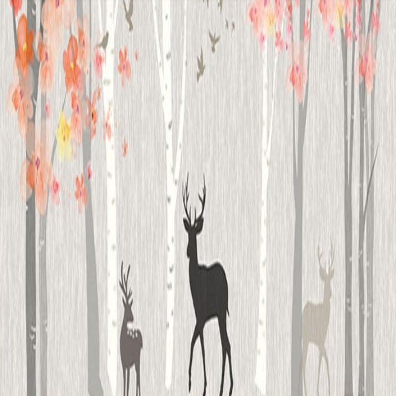 Woodland Deer Landscape - Canvas Wall Art Painting | Bowlift
