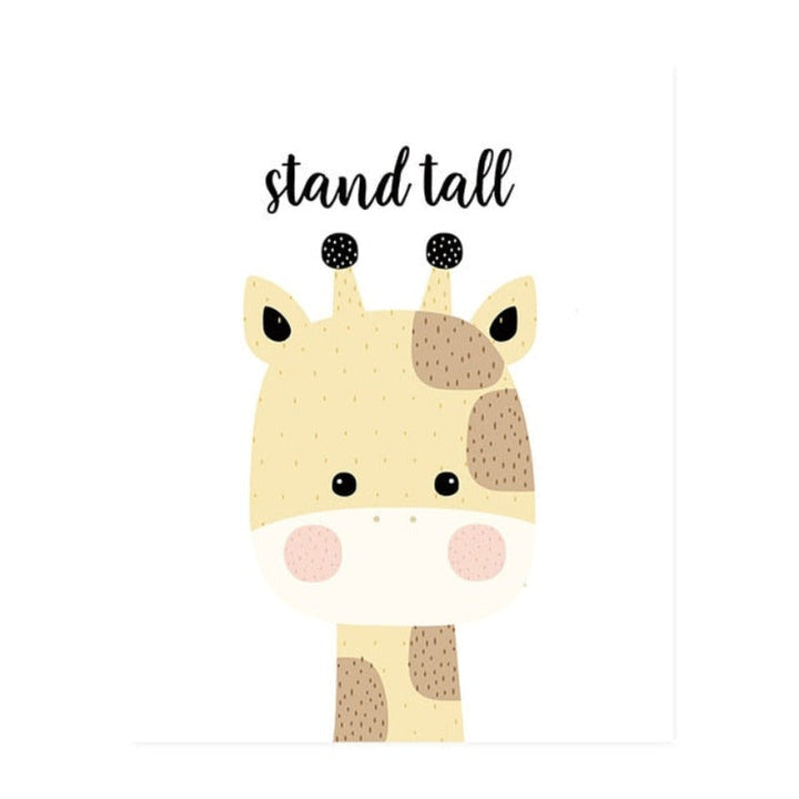 Sweet Wondland Animals - Canvas Wall Art Painting | Bowlift