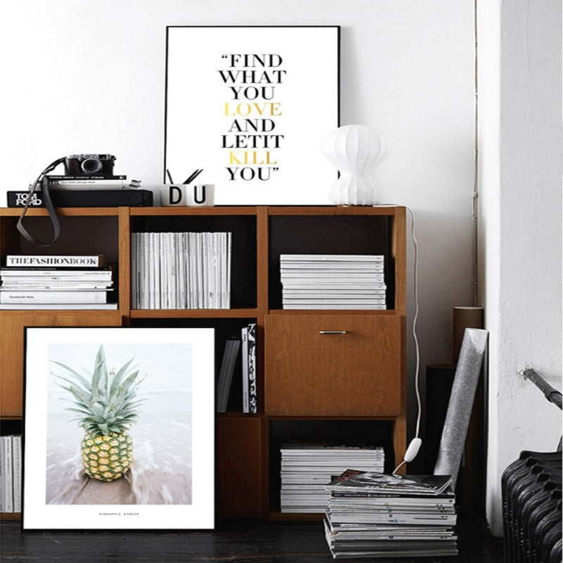 Pineapple Seascape - Canvas Wall Art Painting | Bowlift