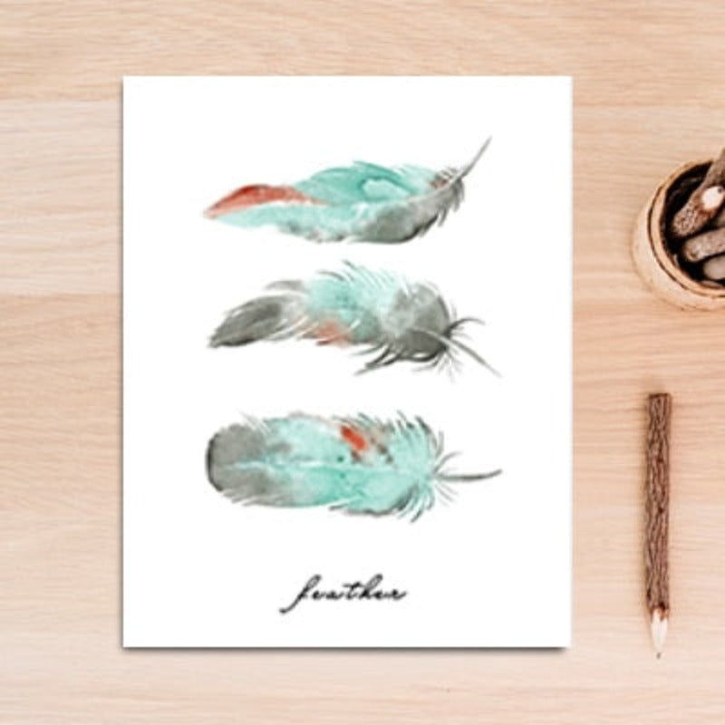 Butterfly Feather Flamingo - Canvas Wall Art Painting | Bowlift