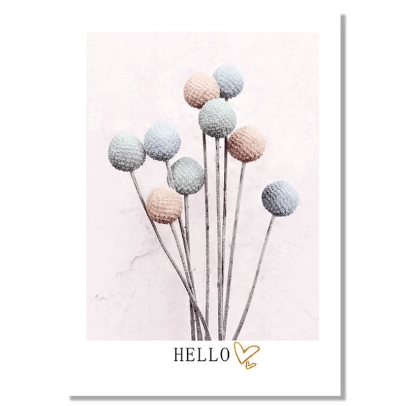 Light Pink Nordic Abstract Scene Gallery - Canvas Wall Art Painting | Bowlift