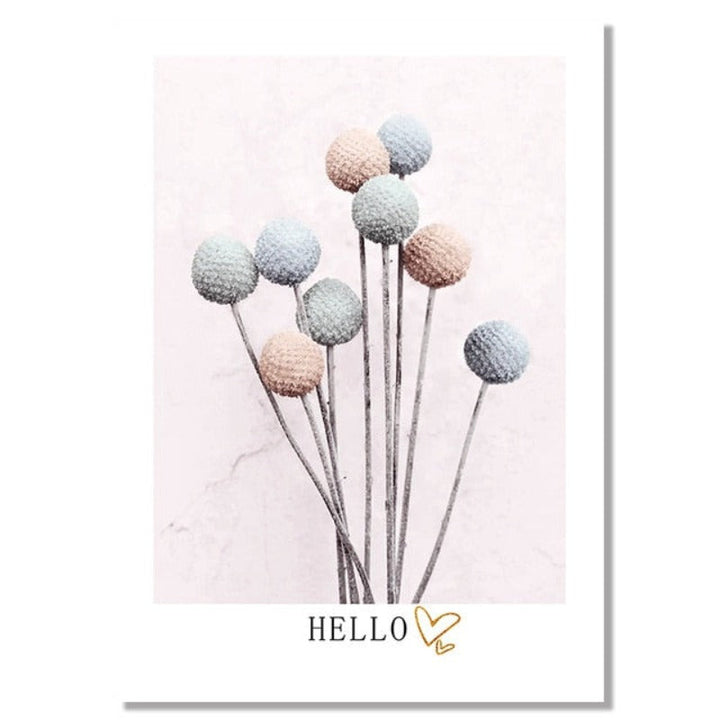 Light Pink Nordic Abstract Scene Gallery - Canvas Wall Art Painting | Bowlift