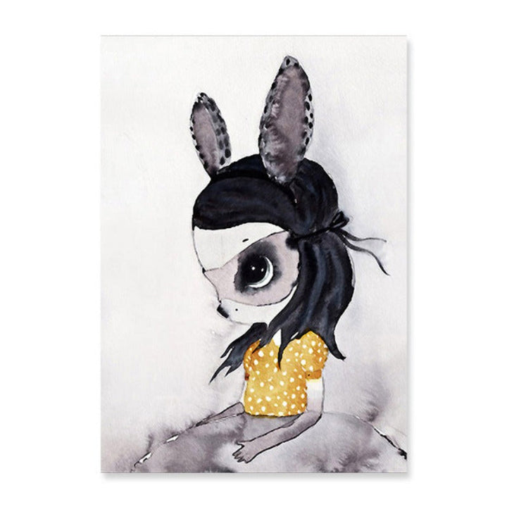 Watercolor Cartoon - Canvas Wall Art Painting | Bowlift