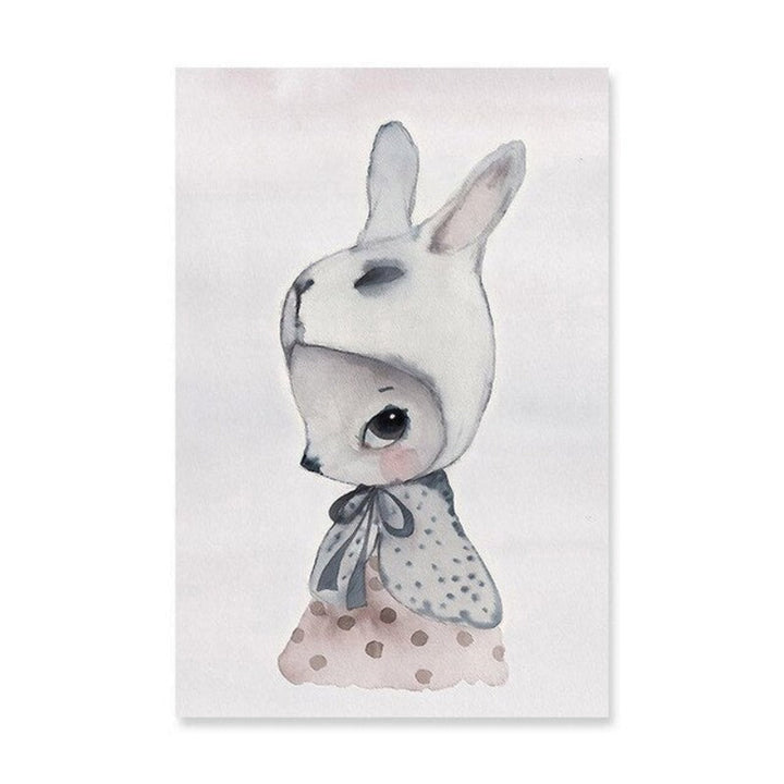 Watercolor Cartoon - Canvas Wall Art Painting | Bowlift