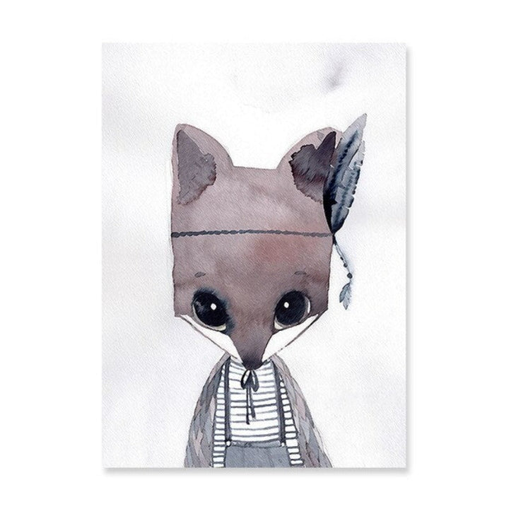 Watercolor Cartoon - Canvas Wall Art Painting | Bowlift
