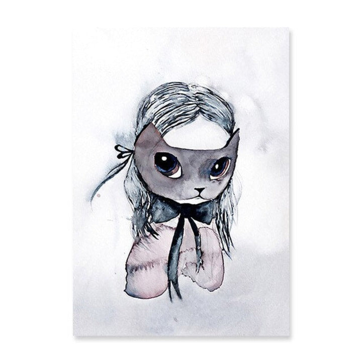 Watercolor Cartoon - Canvas Wall Art Painting | Bowlift