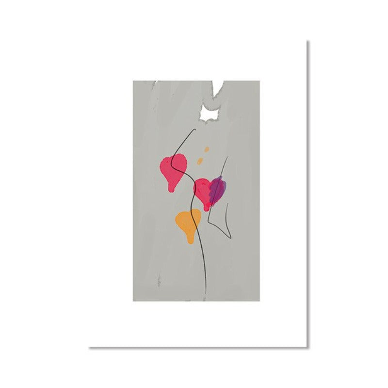 Geometric Abstract Colorful Wall Art  - Canvas Wall Art Painting | Bowlift