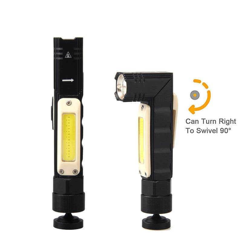 Rechargeable Magnetic Adjustable Camping Flashlight | Bowlift