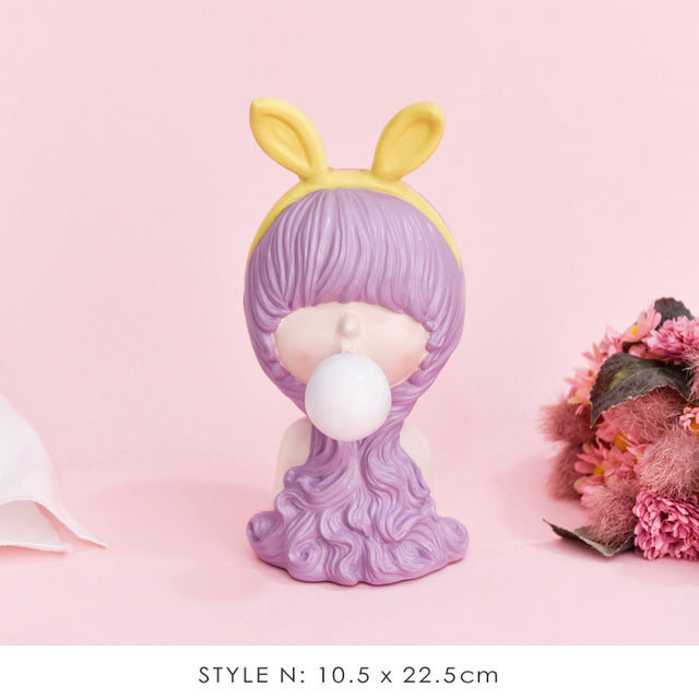 BowLift | Nordic Bubble Bow-Knot Girl Sculpture Home Decor