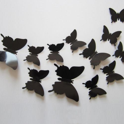 Butterfly 3D Wall Stickers - 12 Pieces | Bowlift