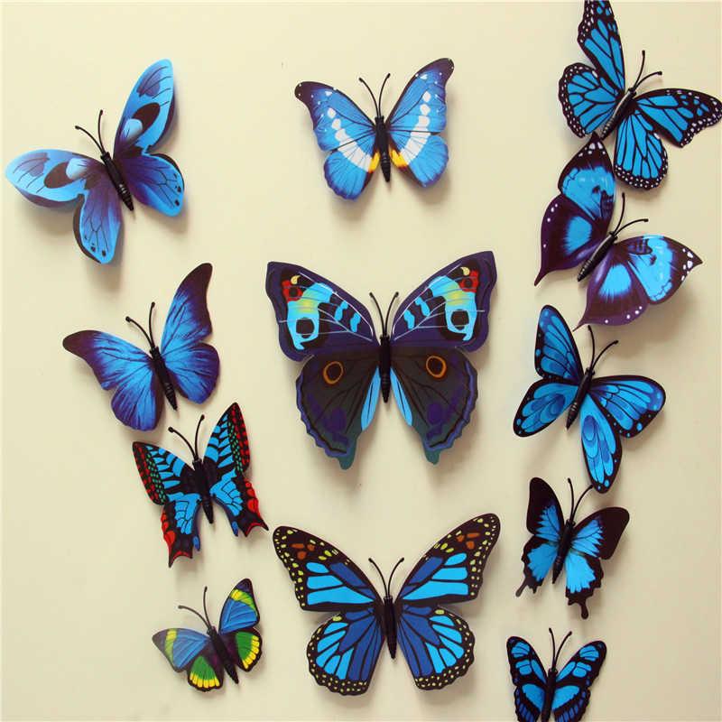 Butterfly 3D Wall Stickers - 12 Pieces | Bowlift