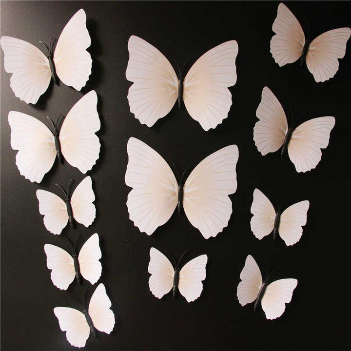 Butterfly 3D Wall Stickers - 12 Pieces | Bowlift