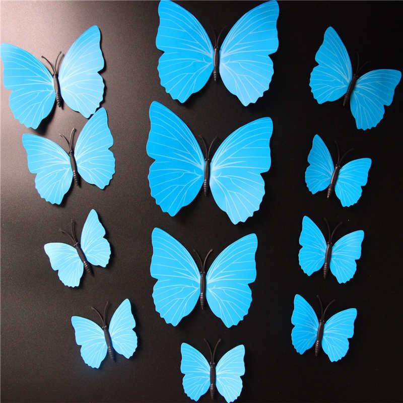 Butterfly 3D Wall Stickers - 12 Pieces | Bowlift
