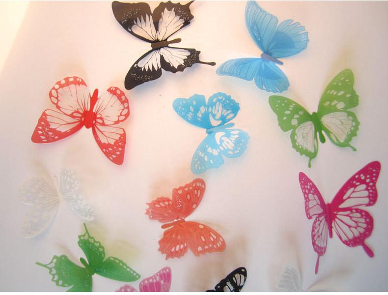 Butterfly 3D Wall Stickers - 12 Pieces | Bowlift