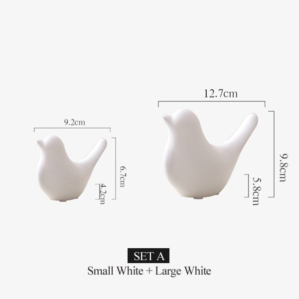 Nordic Creative Ceramic Bird Figurines | Bowlift