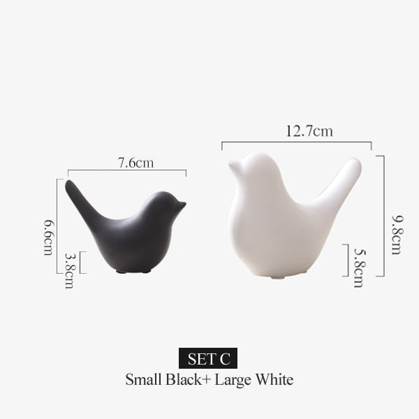 Nordic Creative Ceramic Bird Figurines | Bowlift