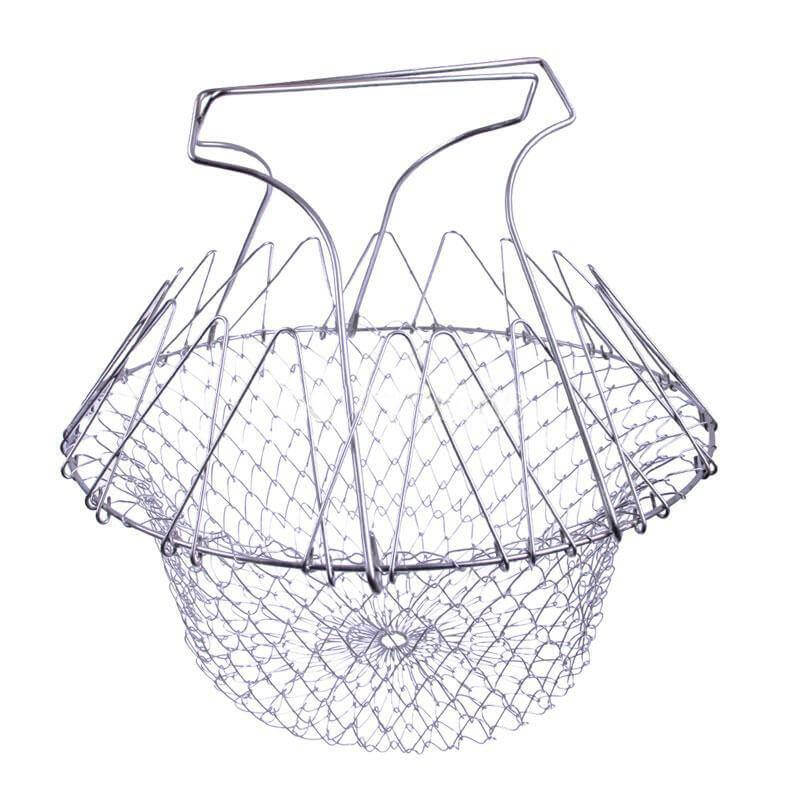 BowLift | Multifunctional Stainless Steel Folding Deep Fry Drainer Basket