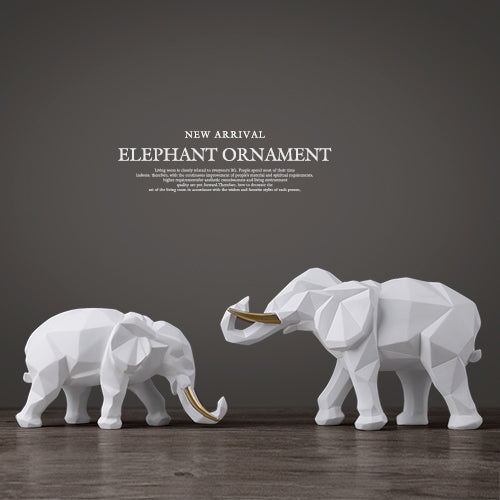 BowLift | Elegant Resin Modern Elephant Statue