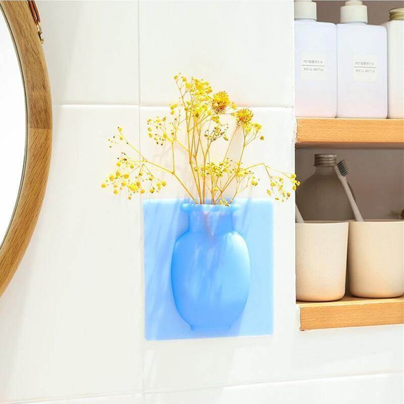 Sticky Silicone Plant Flower Vase | Bowlift