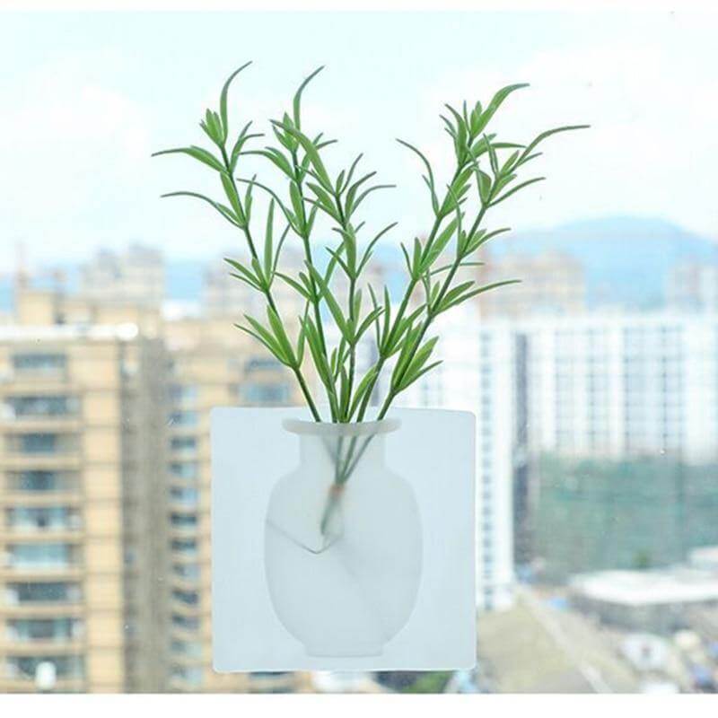 Sticky Silicone Plant Flower Vase | Bowlift