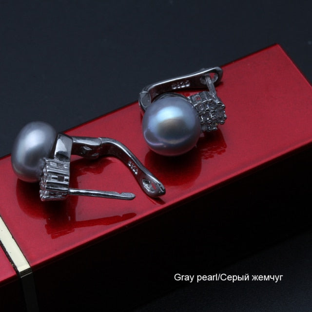 BowLift | Fashion Natural freshwater black pearl ear clip