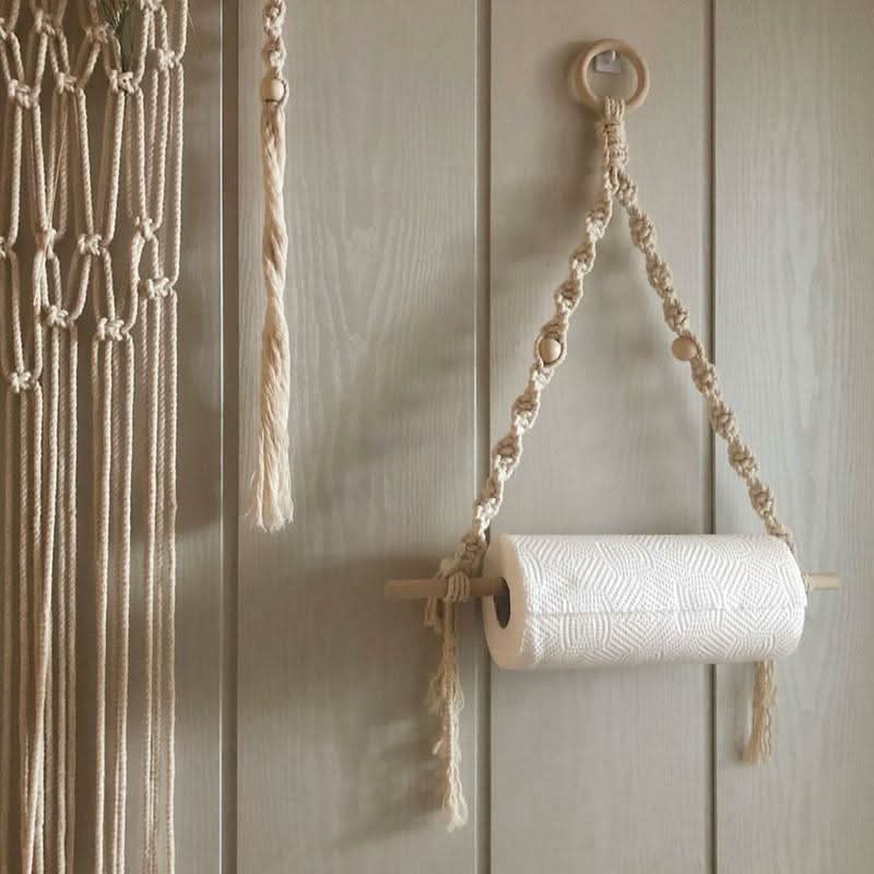 BowLift | TWYLO - Macrame Paper Towel Holder