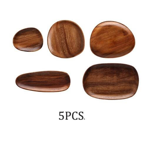 Irregular Natural Wood Plates | Bowlift