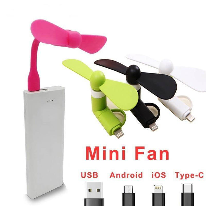 Flexible Phone Mini Fan | Bowlift