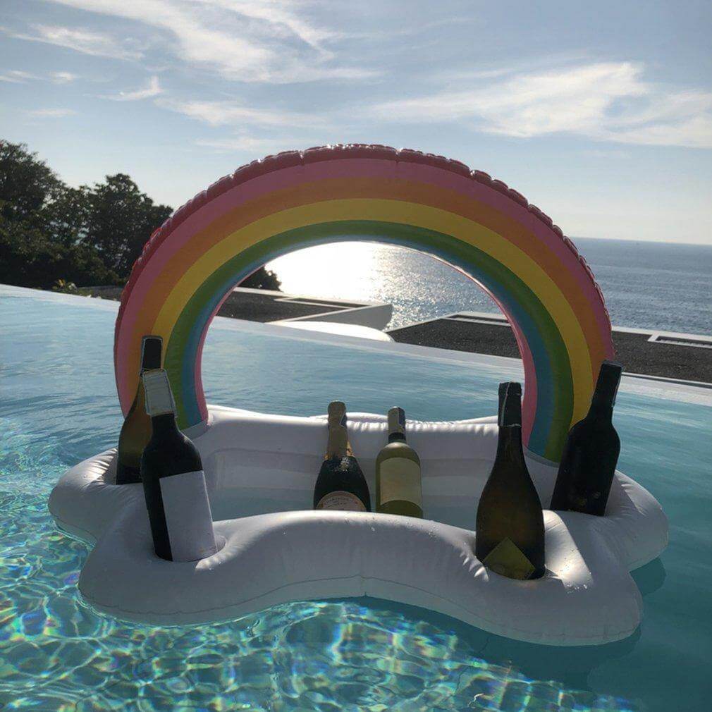 Rainbow Cloud Inflatable Cup Holder Party Bucket | Bowlift