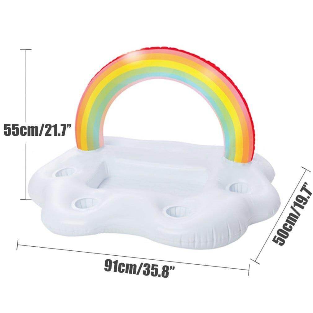 Rainbow Cloud Inflatable Cup Holder Party Bucket | Bowlift